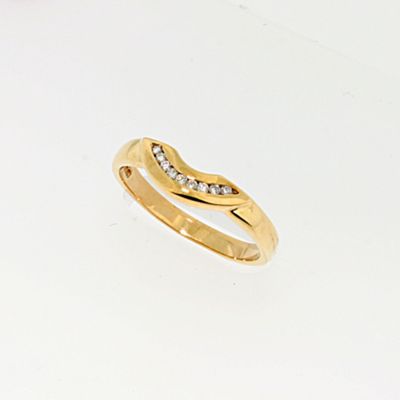 Swesky Ladies 9ct yellow gold ,diamond set,shaped