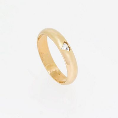 Swesky Ladies 4mm 9ct yellow gold wedding band