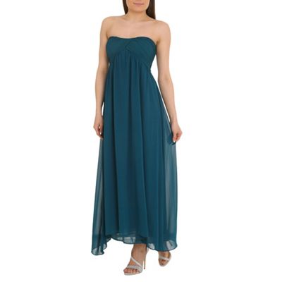 bandeau ruched maxi alice dress dark debenhams