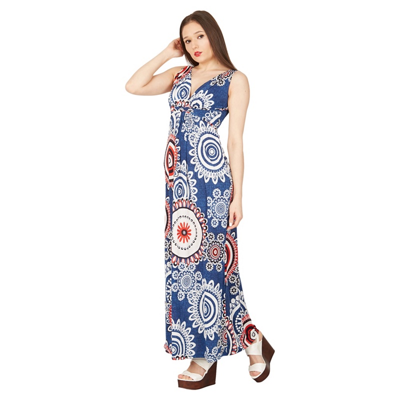 Izabel London - Multicoloured Circle Print Maxi Dress Review