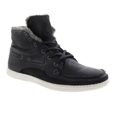 Black Bullboxer Lace Up Ankle Boot