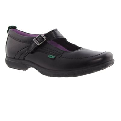 Black Kickers Bar Strap Casual Shoes - Junior