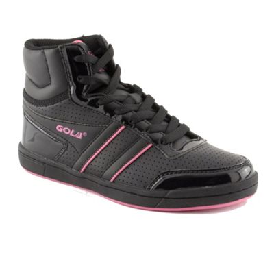 Black Gola Hi Top Trainers