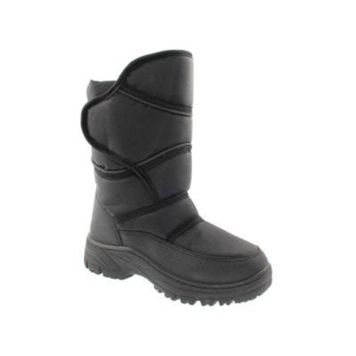 Black Padded Snow Boots - Junior