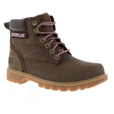 Grey Caterpillar Nubuck Ankle Boots