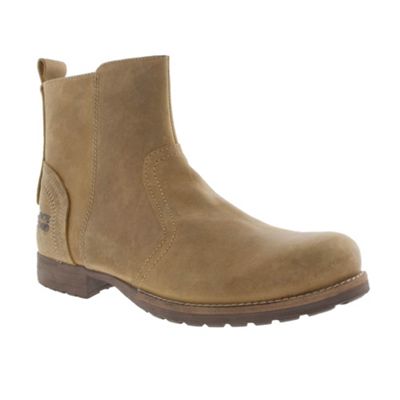 Tan Rockwood Leather Casual Boots