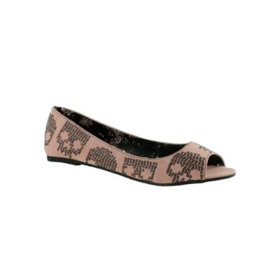 Natural Iron Fist Sugar Hiccup Peep Toe Ballerinas