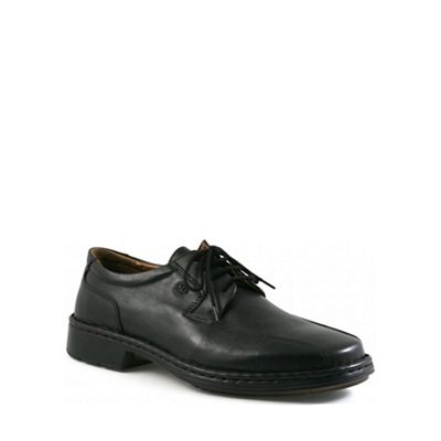 Black Burgess Wide Fit Shoes