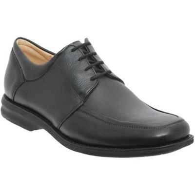 Black Eldorado Mens Leather Lace Up Shoes