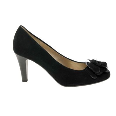 Black Delicate High Heel Court Shoes