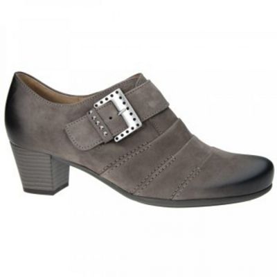 Grey Bridge High Cut Court Shoes