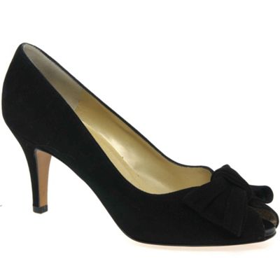 Peter Kaiser Black Samos Womens Suede Court Shoes- at Debenhams