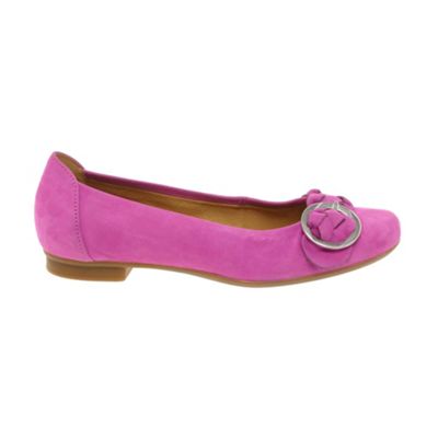 Pink Geraldine Nubuck Ballet Flats
