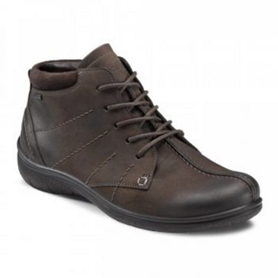 Brown Terra Lace Up Ladies Leather Ankle Boots