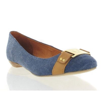 Blue MJ detail canvas pumps