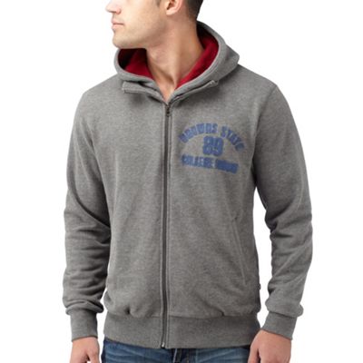 Grey Layered College Sweat