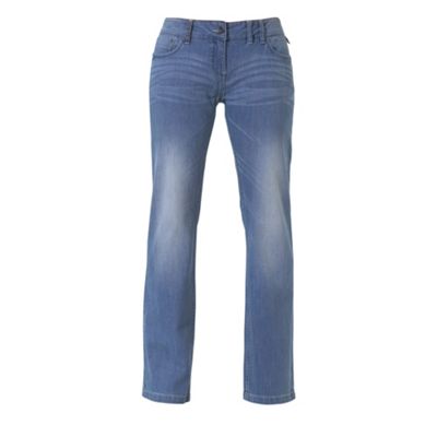 Blue navajo straight leg jeans