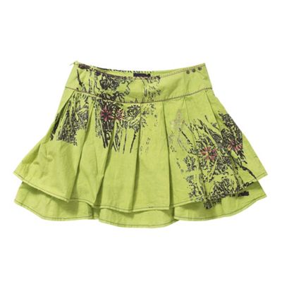 Pale green carefree skirt