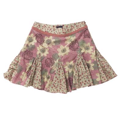 Multi coloured vintage floral skirt