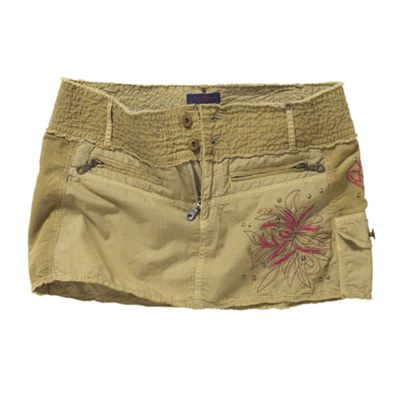 Khaki mischieveous skirt