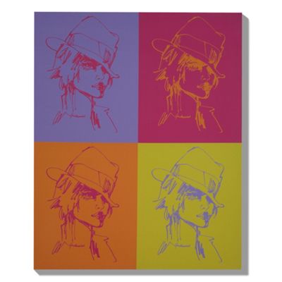 Printed canvas Fedora quartet wall art