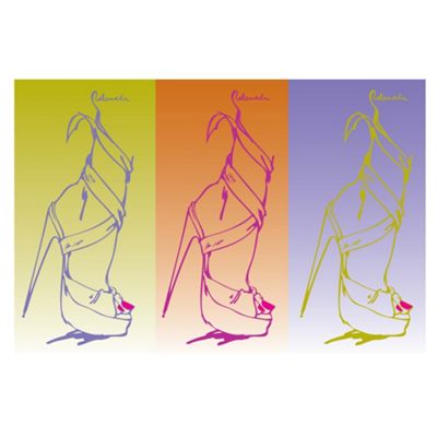 Printed canvas Funk Shoe wall art