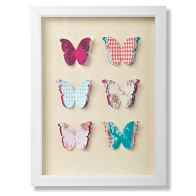 Butterfly Wall  on Framed Butterflies Corsage Wall Art