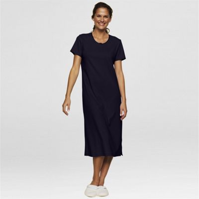 Blue short sleeve midcalf sleep t