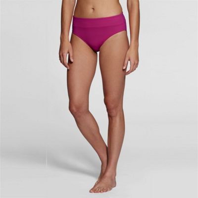 Pink tummy control swim briefs