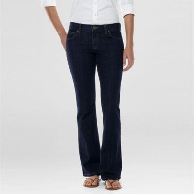 Blue bootcut stretch jeans