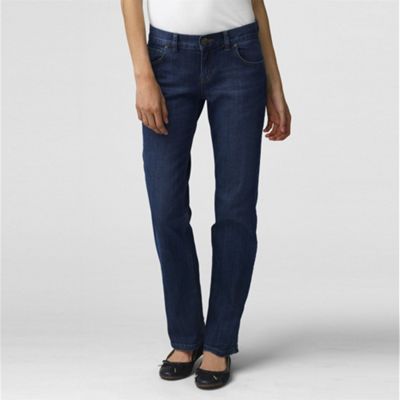 Blue bootcut stretch jeans