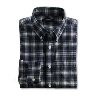Blue Boys Long Sleeve Pattern Poplin Shirt