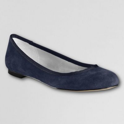 Blue classic ballet shoes