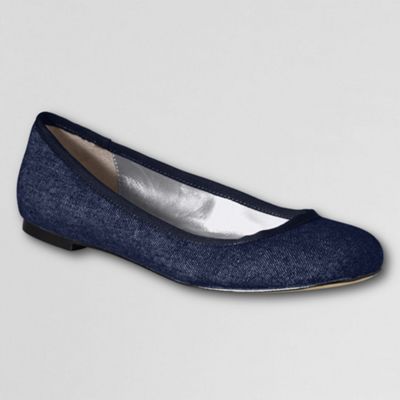 Blue classic ballet shoes