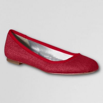 Red classic ballet shoes