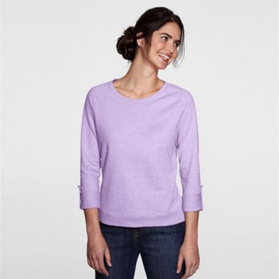 Purple roll-sleeve top