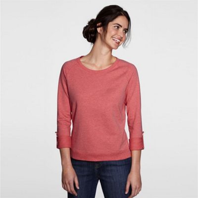 Pink roll-sleeve top