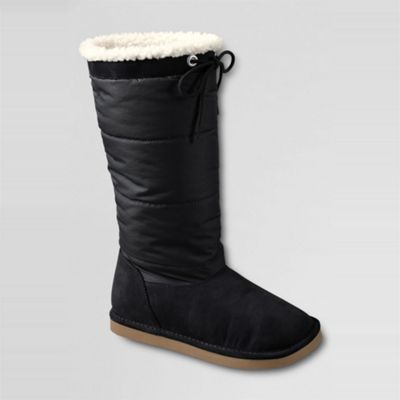 Black girls high winter boots