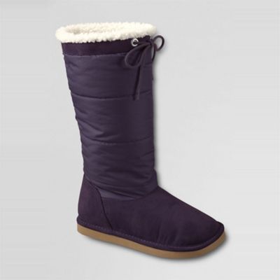 Purple girls high winter boots
