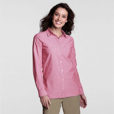 Red Patterned Crisp Poplin Shirt