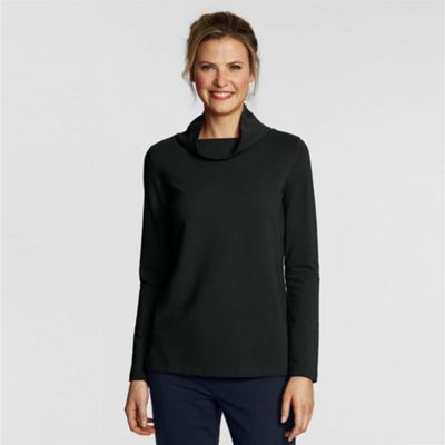 Black portrait collar top