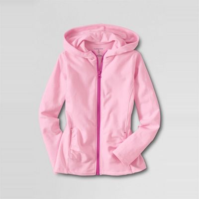 Pink zip front hoodie