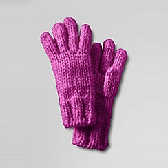 Lands’ End Shimmer Aran Gloves - Debenhams