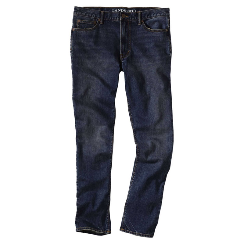 Lands' End Blue men's stretch denim slim fit jeans Gay Times UK £55.00