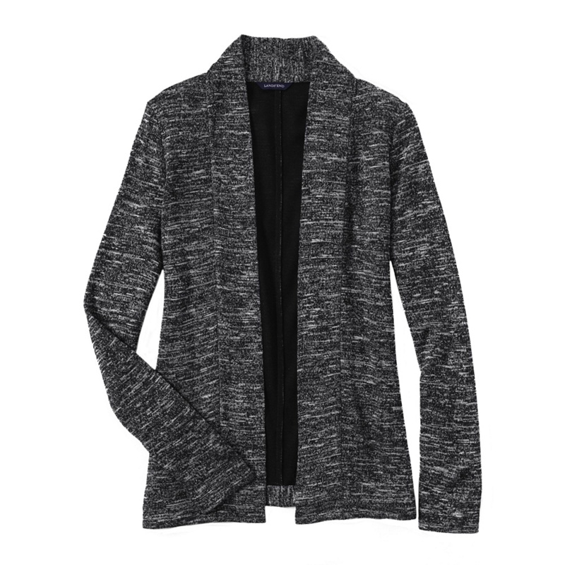 Lands' End - Black Long Marled Cardigan Review