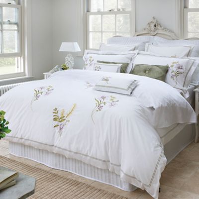 White spring flower boudoir cushion fashion bed linen