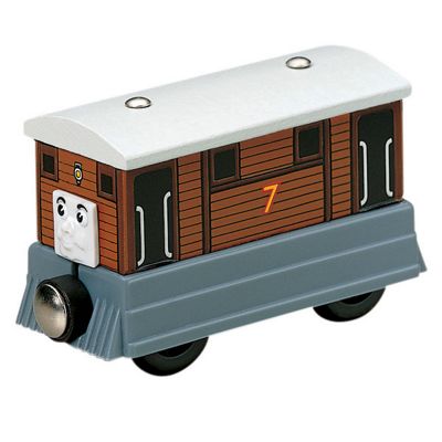 Thomas & Friends wooden railway Toby the tram engine