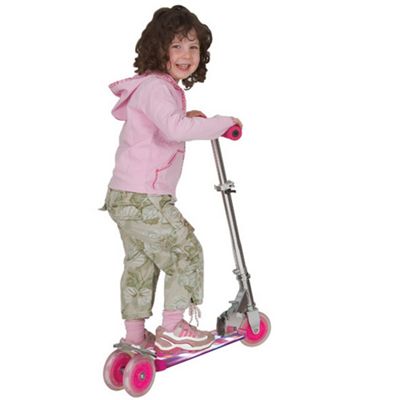 The Entertainer Pink Cosmic light flashing scooter