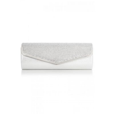 debenhams silver clutch bag