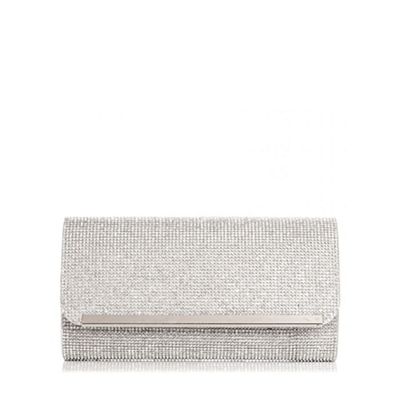 debenhams silver clutch bag